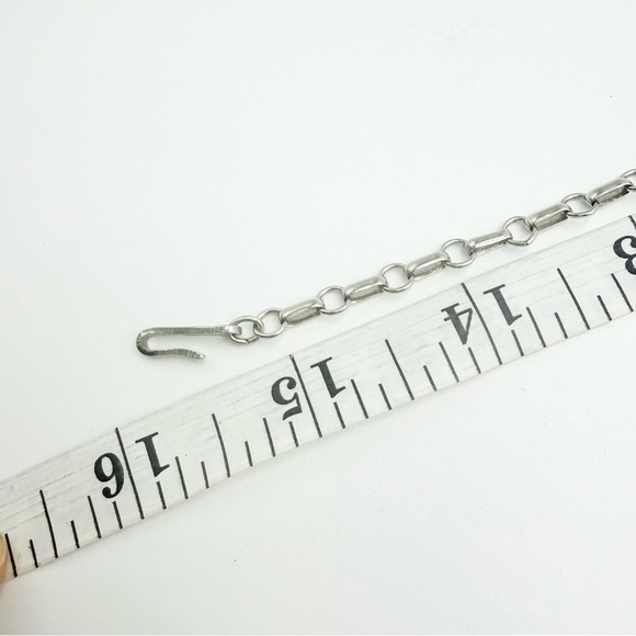 Vintage Rhinestone Bow Shape Dangle Drop Necklace - Picture 6 of 6